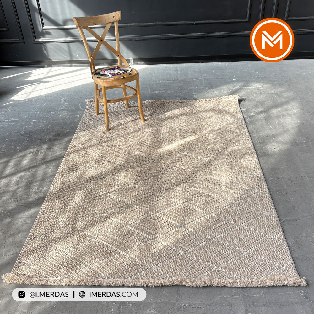 فرش پینترستی کد P21 زمینه نسکافه ای